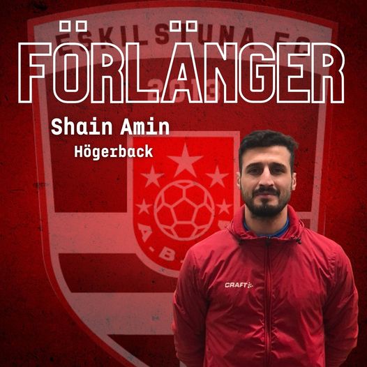 📝 | Shahin Amin förlänger kontraktet med Eskilstuna FC!
