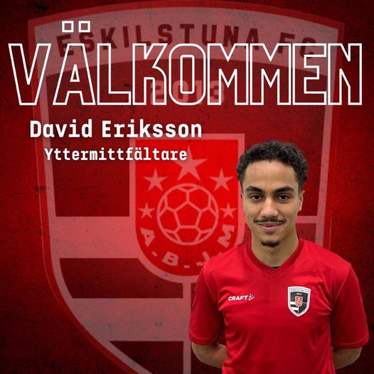 📝 | David Eriksson ansluter till Eskilstuna FC!